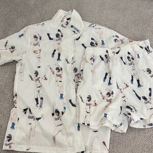Baseball branded PJ set (orig $45)